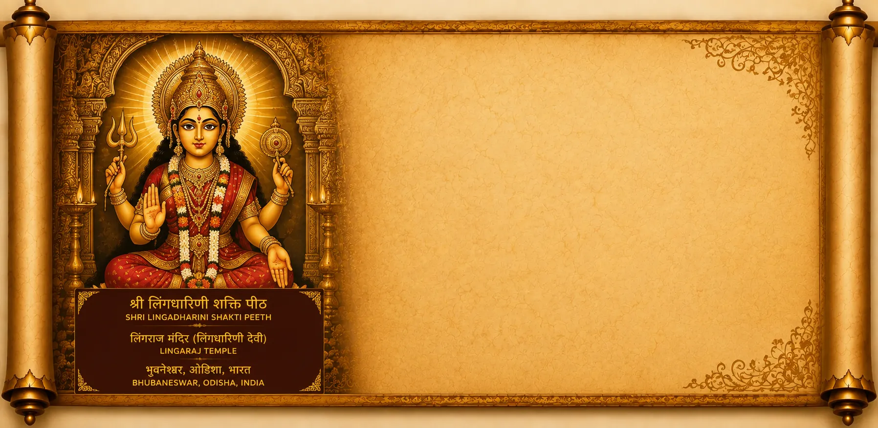 The Sacred Story of Shri Lingadharini (Maa Lalita) Background