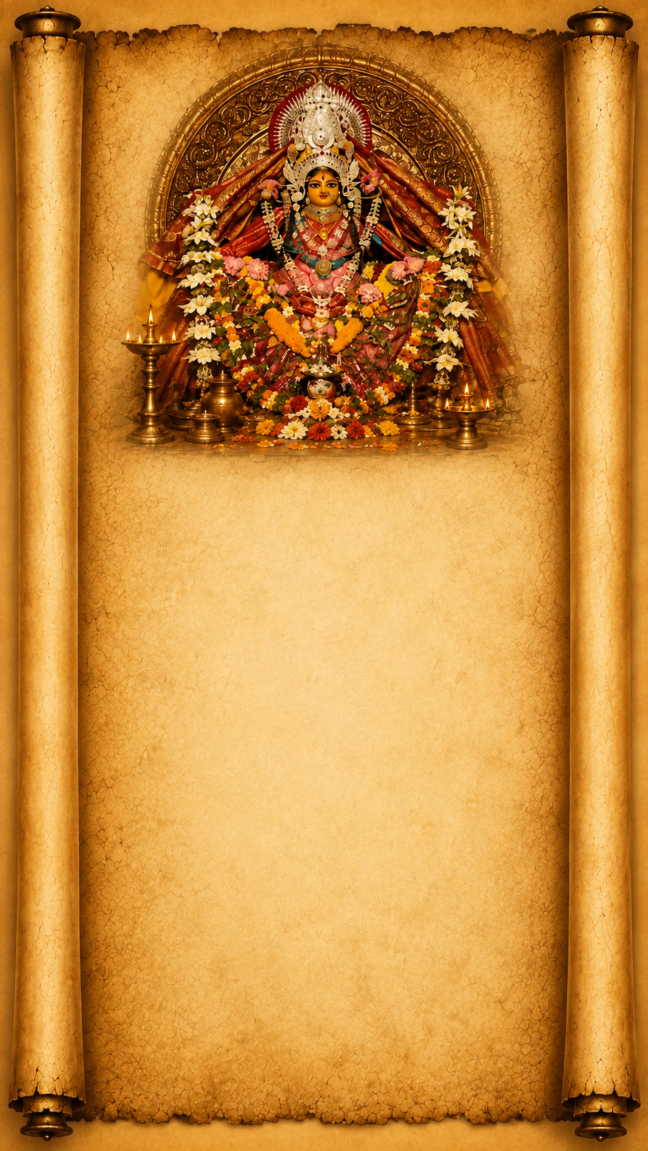 The Sacred Story of Shri Biraja Devi Background