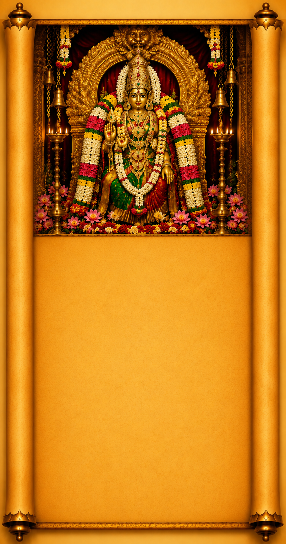 The Sacred Story of Shri Manikyamba Devi Background
