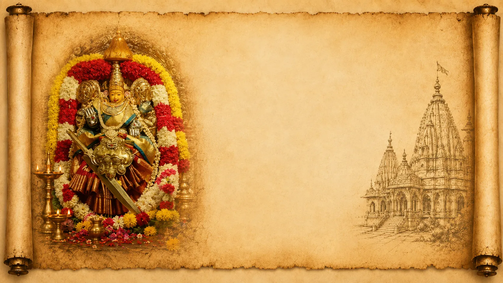 The Sacred Story of Shri Mookambika Devi Background
