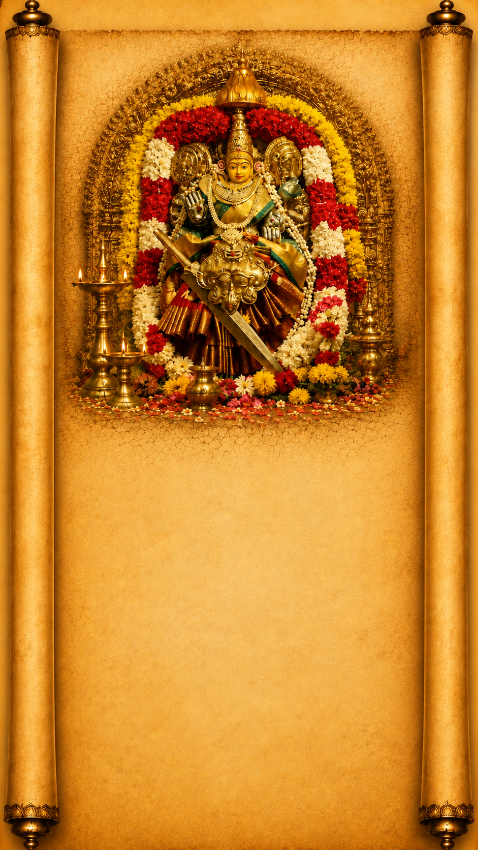 The Sacred Story of Shri Mookambika Devi Background
