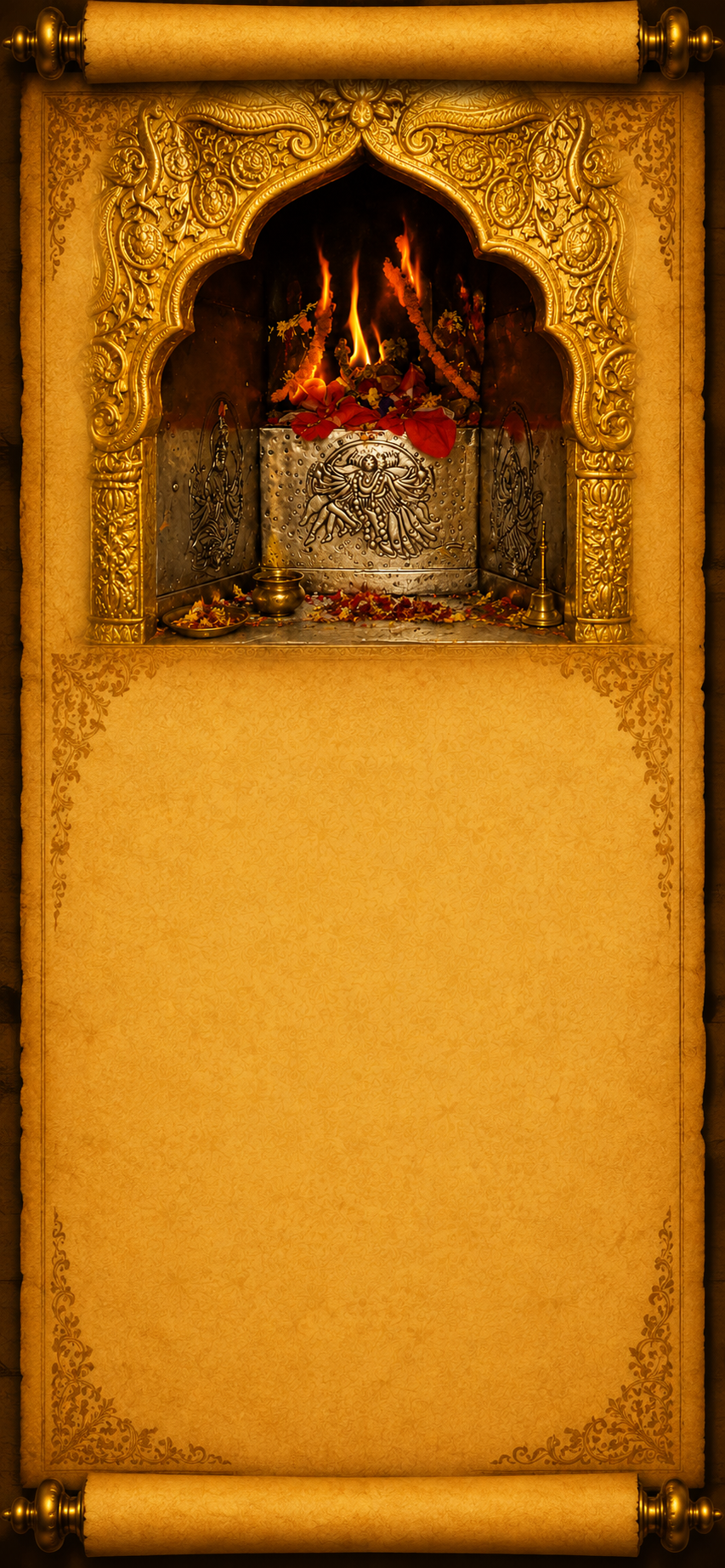 The Sacred Story of Sri Jwalamukhi Mobile Background
