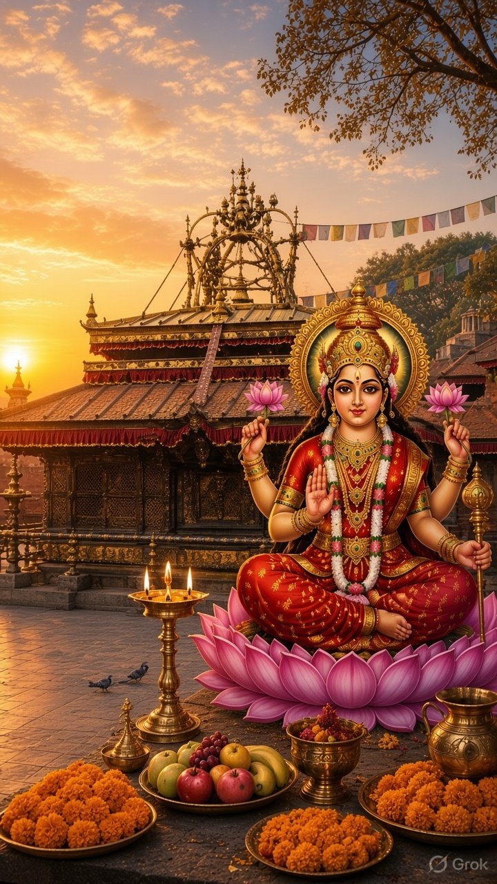 Shri Guhyeshwari Temple Mobile Background