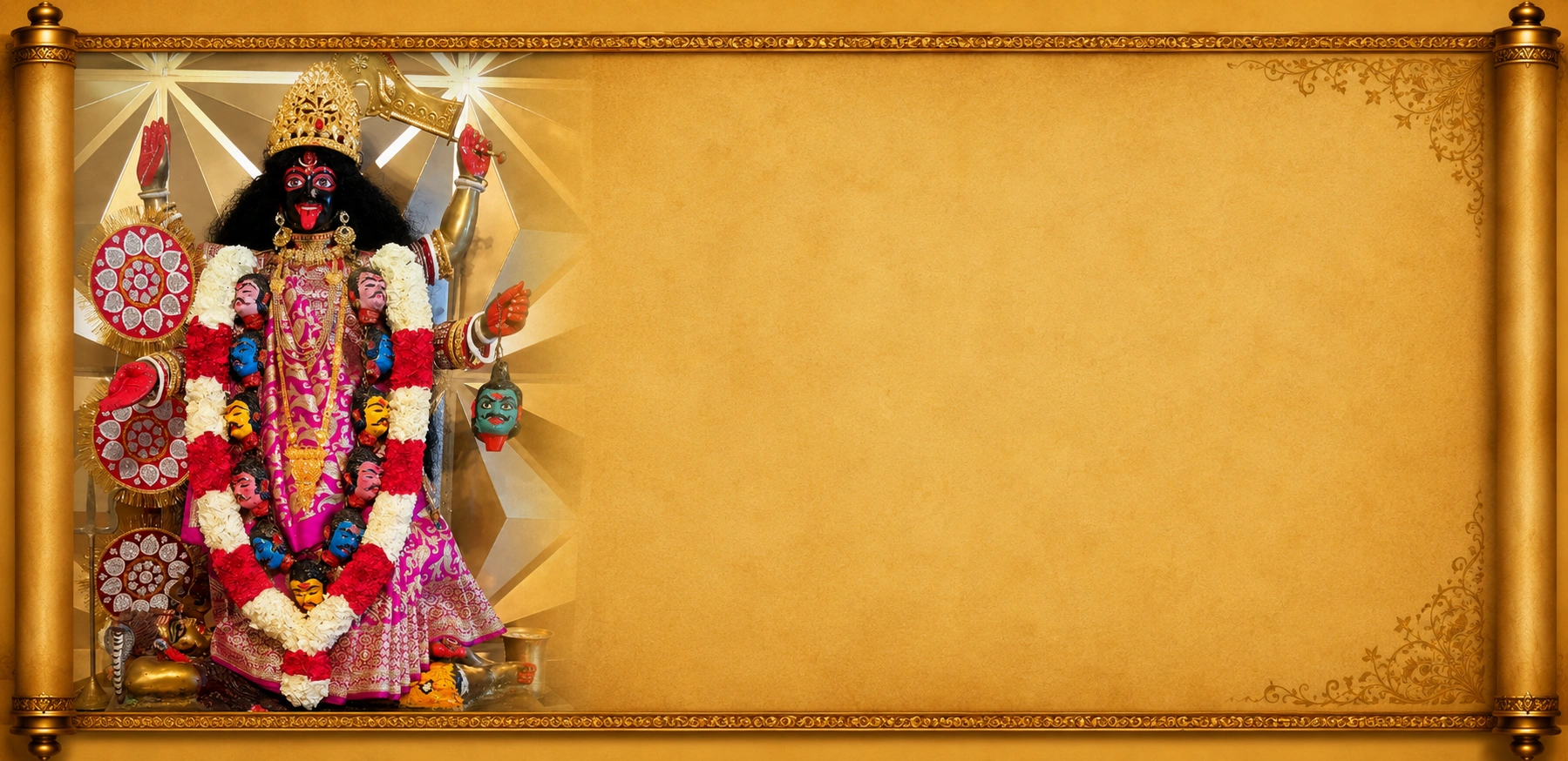The Sacred Story of Shri Paatala Kali Peedam Background