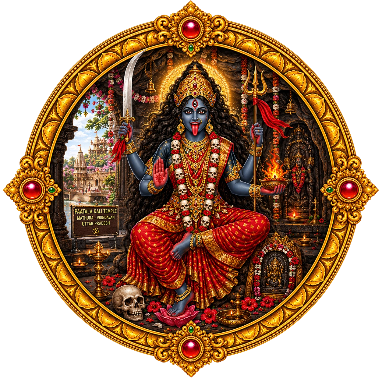 Goddess Shri Paatala Kali Center Medallion