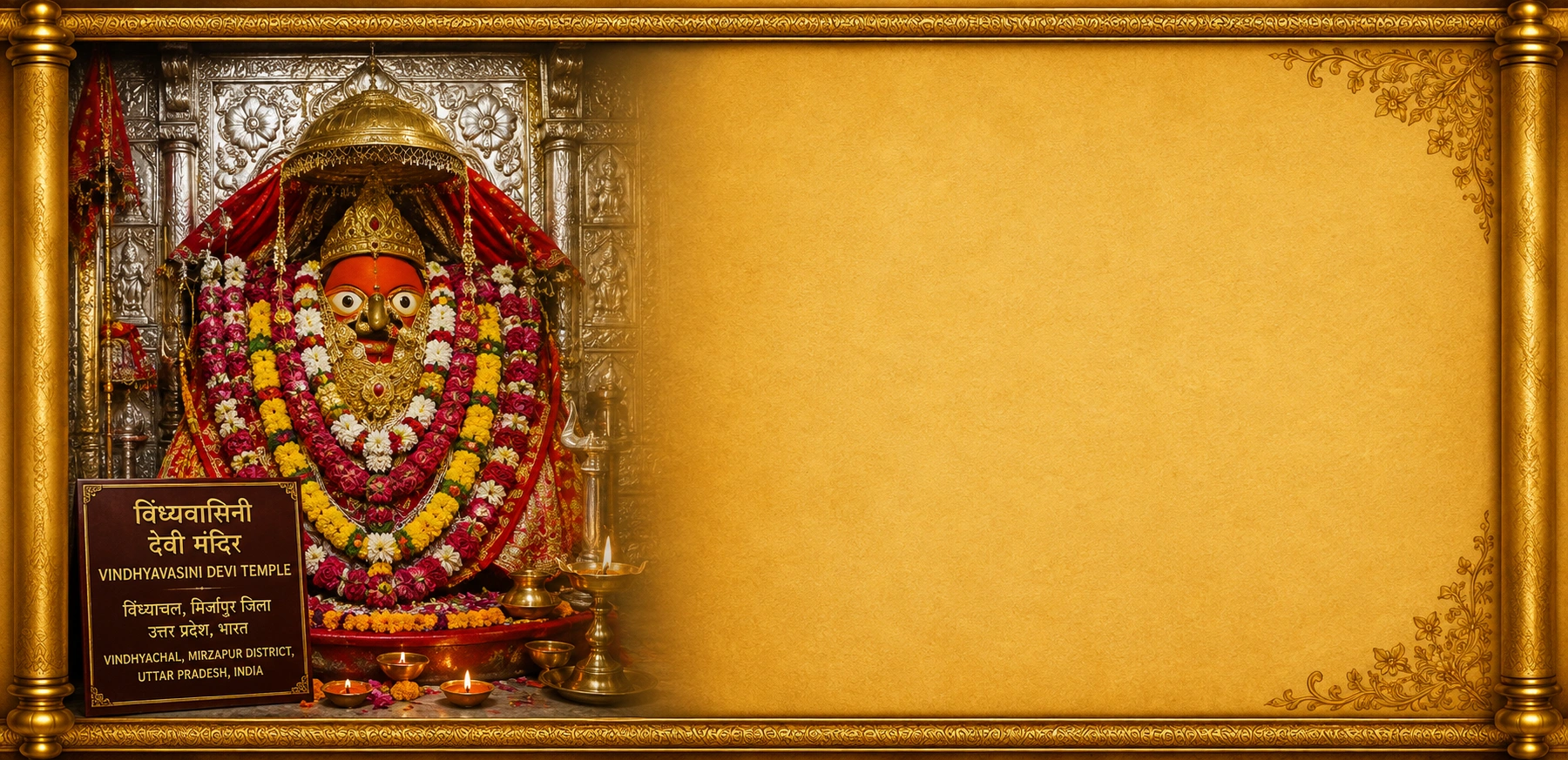 The Sacred Story of Shri Vindhyavasini Peedam Background