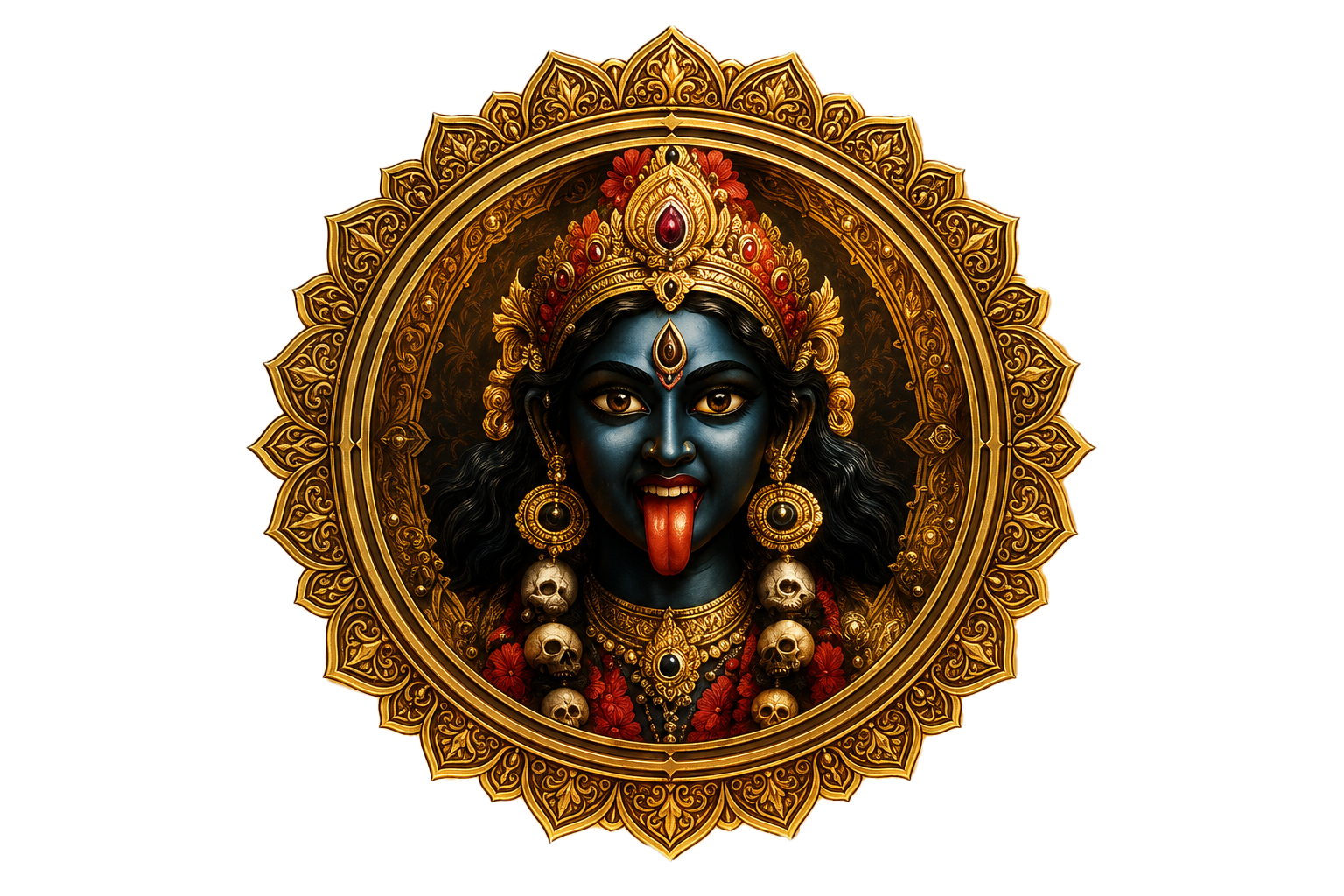 Goddess Shri Spituk Kali Center Medallion